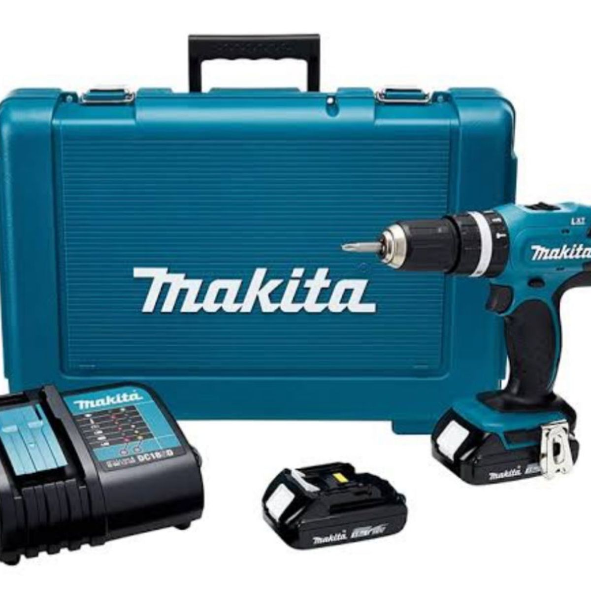 MAKITA - Taladro Atornillador 1/2" 18V LXT 42Nm 2 Bat 1.5 Ah Makita DHP453SYE