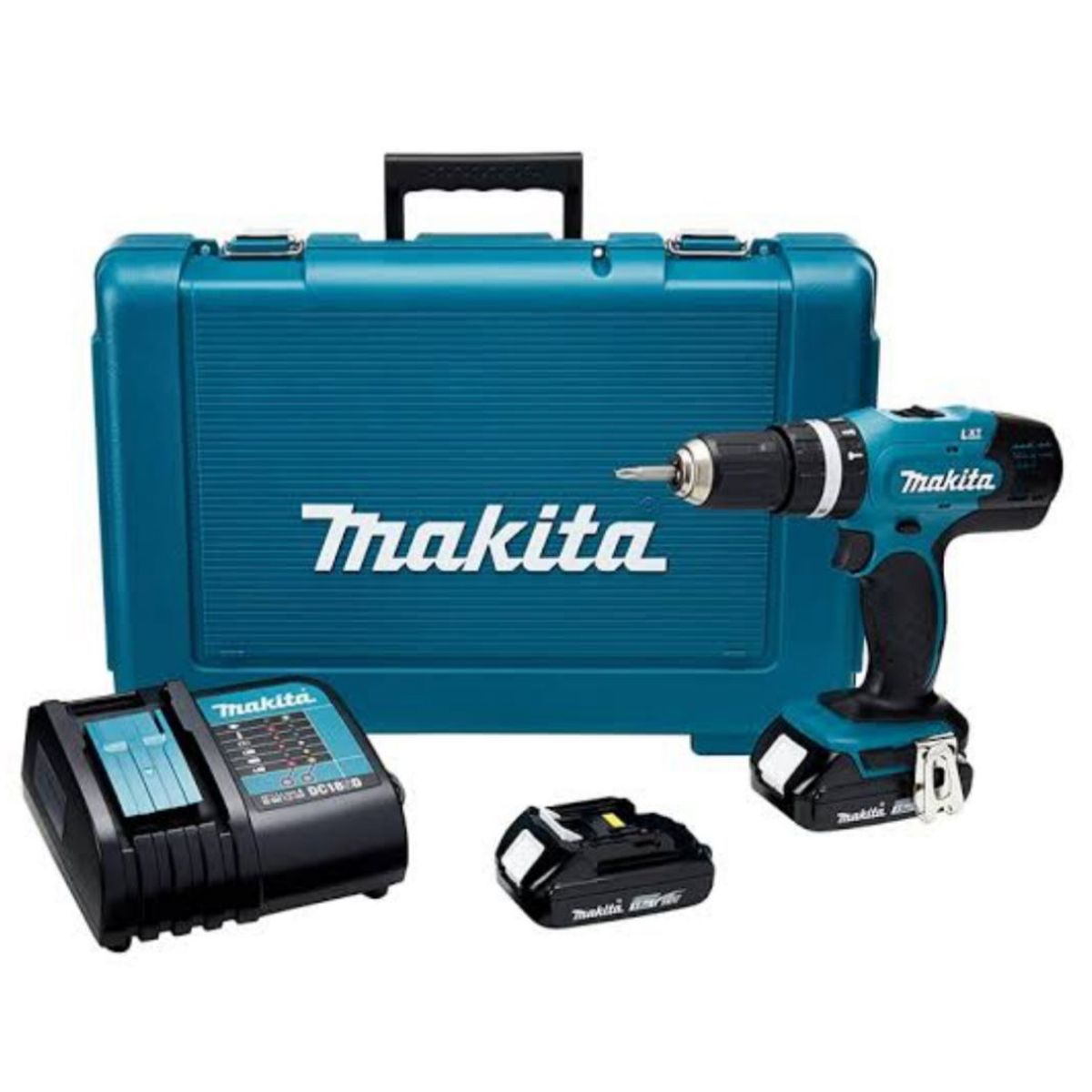 MAKITA - Taladro Atornillador 1/2" 18V LXT 42Nm 2 Bat 1.5 Ah Makita DHP453SYE