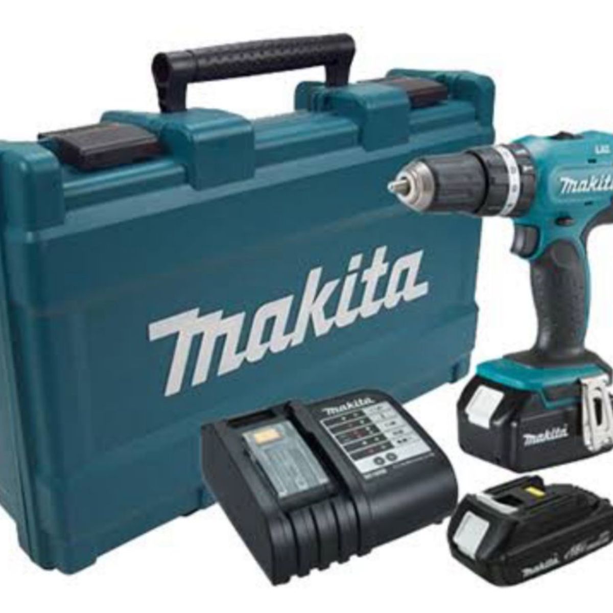 MAKITA - Taladro Atornillador 1/2" 18V LXT 42Nm 2 Bat 1.5 Ah Makita DHP453SYE