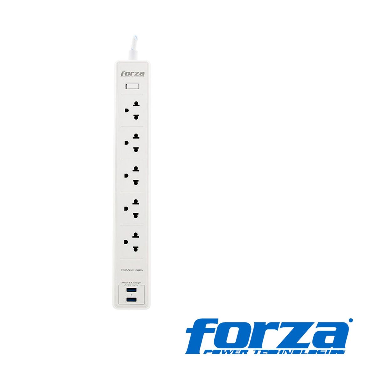 FORZA - Protector tensión 1200J/1540W Fsp-512usbw Forza blanco