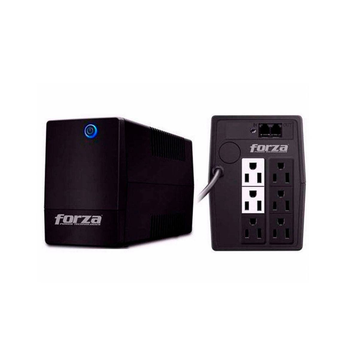 FORZA - UPS interactiva NT-512U 500VA/250W 6 SALIDAS FORZA PROTECCION RJ-11
