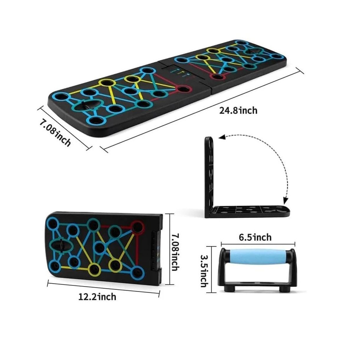 GENERICO - Push Up Tablero Multifuncion Pecho Espalda Hombros Triceps