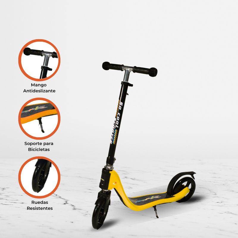 CUZKA - Scooter Lineal para Niños «PIAGIO» Yellow
