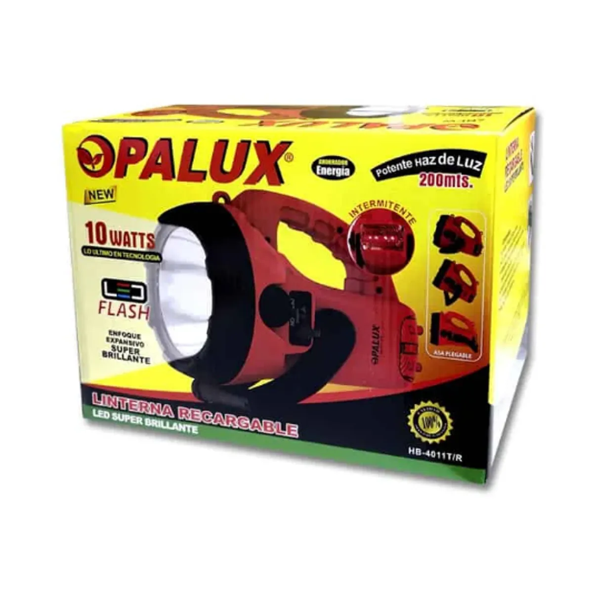 OPALUX - Linterna Portátil Recargable LED 10W HB-4011TA OPALUX