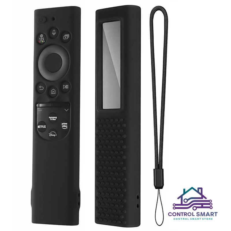 GENERICO - Funda Protector Para  Control Samsung Qled Solar 2022 – Negro