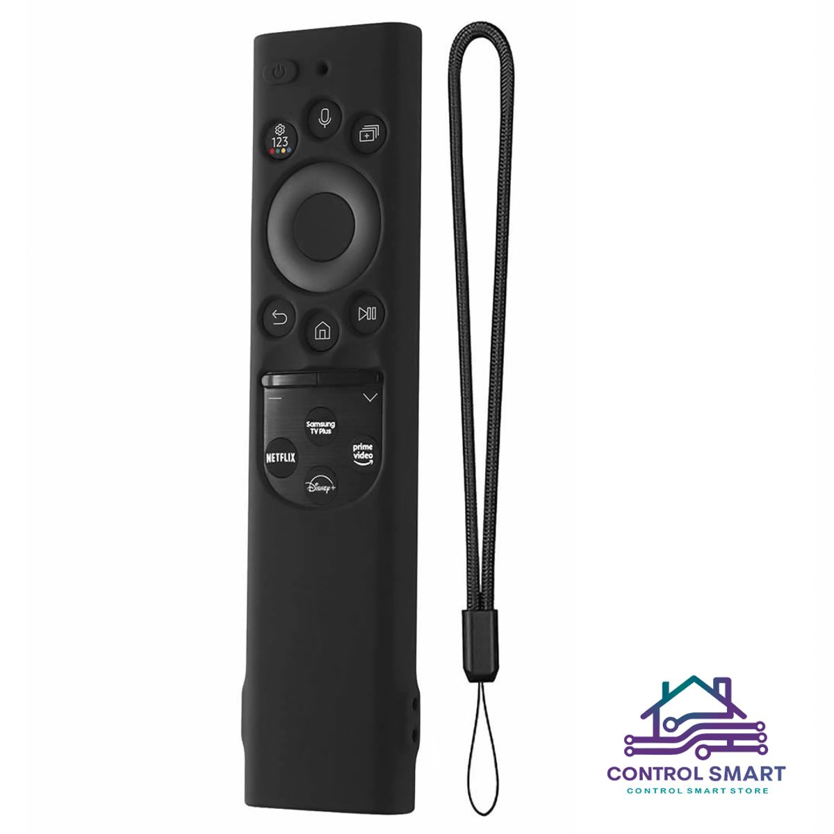 GENERICO - Funda Protector Para  Control Samsung Qled Solar 2022 – Negro