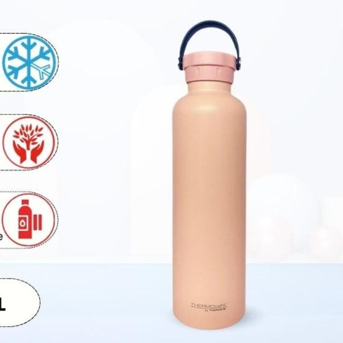 THERMOS - Botella De Acero 1Lt Swingo Rosado THERMOS