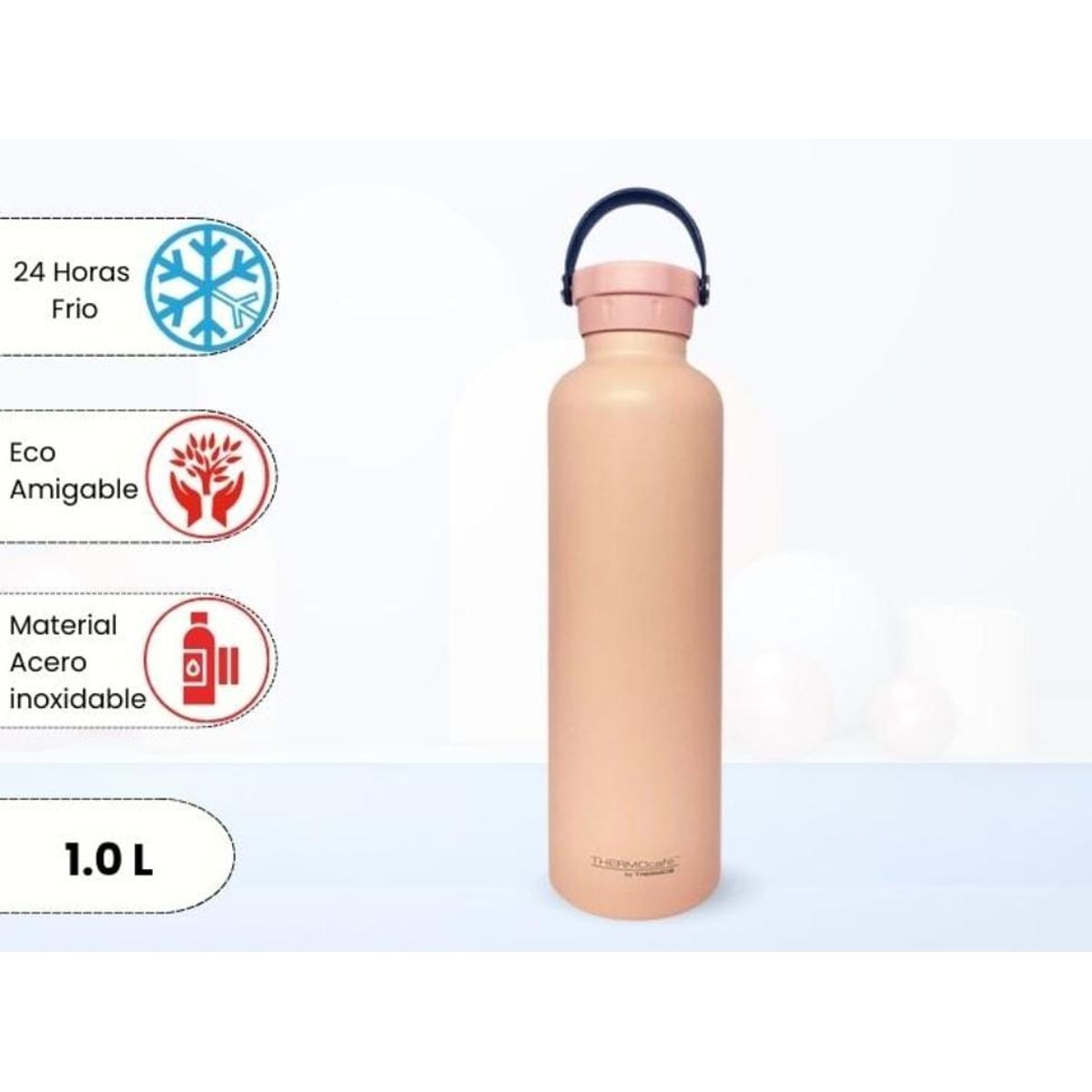 THERMOS - Botella De Acero 1Lt Swingo Rosado THERMOS