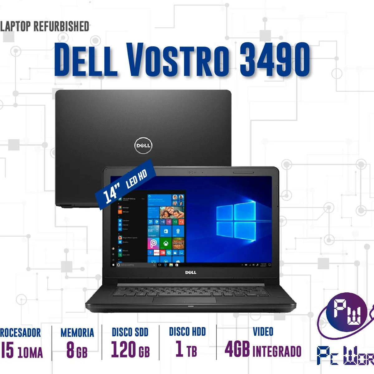 DELL - Laptop Reacondicionada Dell Vostro 3490 i5