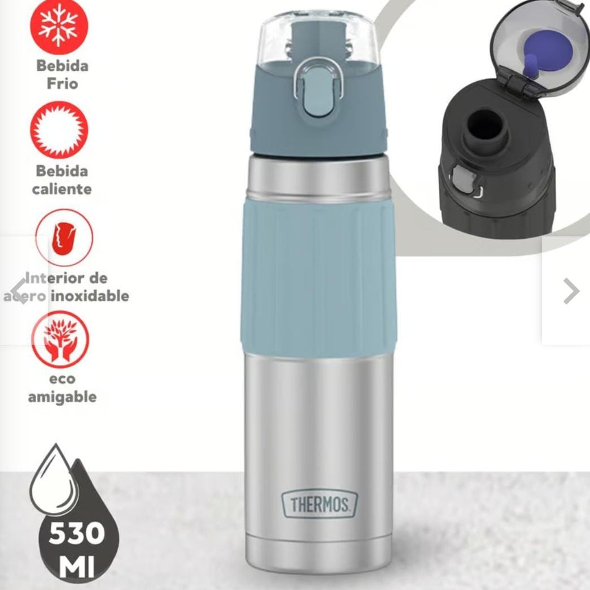 THERMOS - THERMO TOMATODO DE ACERO 530ML GRIS