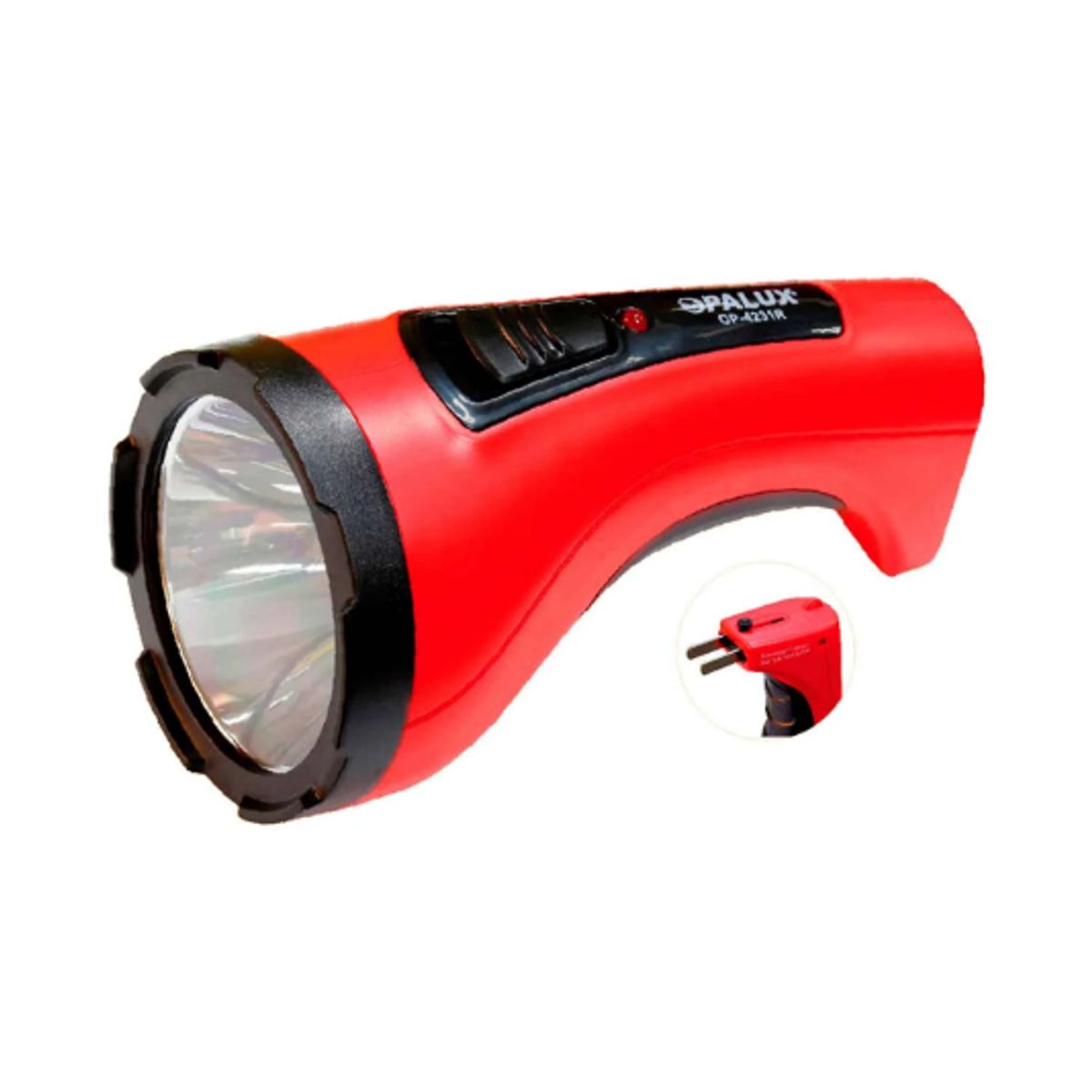 OPALUX - Linterna Portátil Recargable LED 3W OP-4231R OPALUX