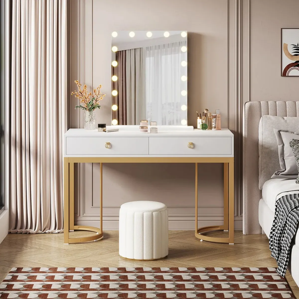 VENTITAS HOME - Tocador + Espejo Verónica Ventitas Home Color Blanco