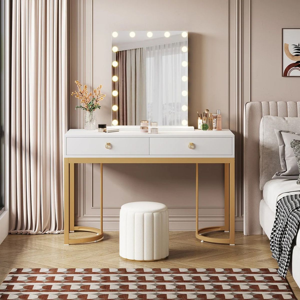 VENTITAS HOME - Tocador + Espejo Verónica Ventitas Home Color Blanco