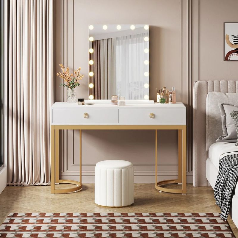 VENTITAS HOME - Tocador + Espejo Verónica Ventitas Home Color Blanco