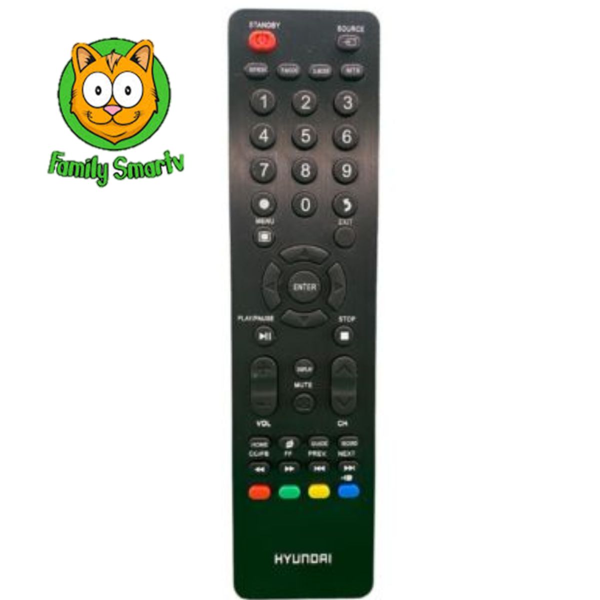 UNIVERSAL - Control Remoto Hyundai Para Smart Tv Nueva Versión  Pilas