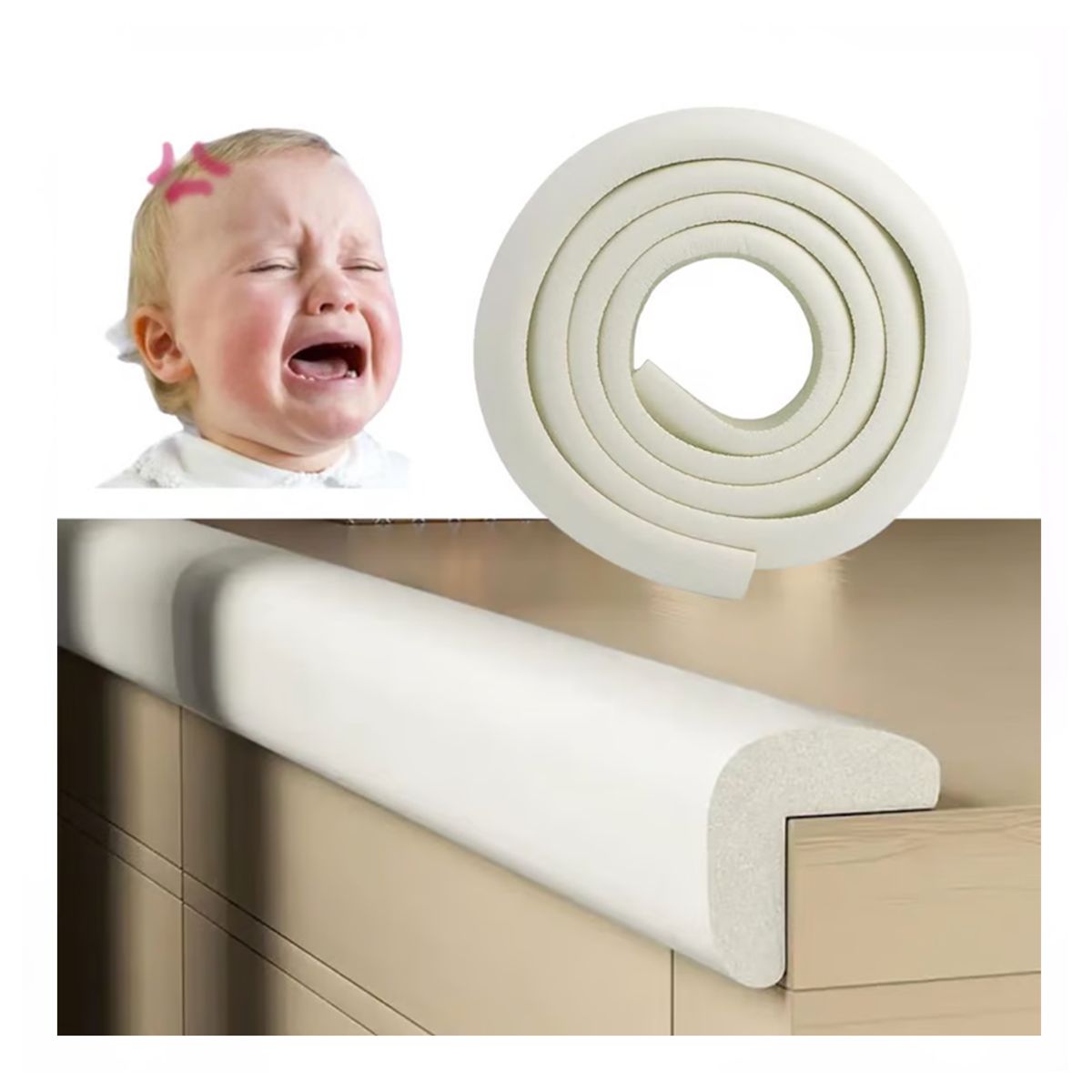 GENERICO - Protector de Goma Antigolpes Blanco