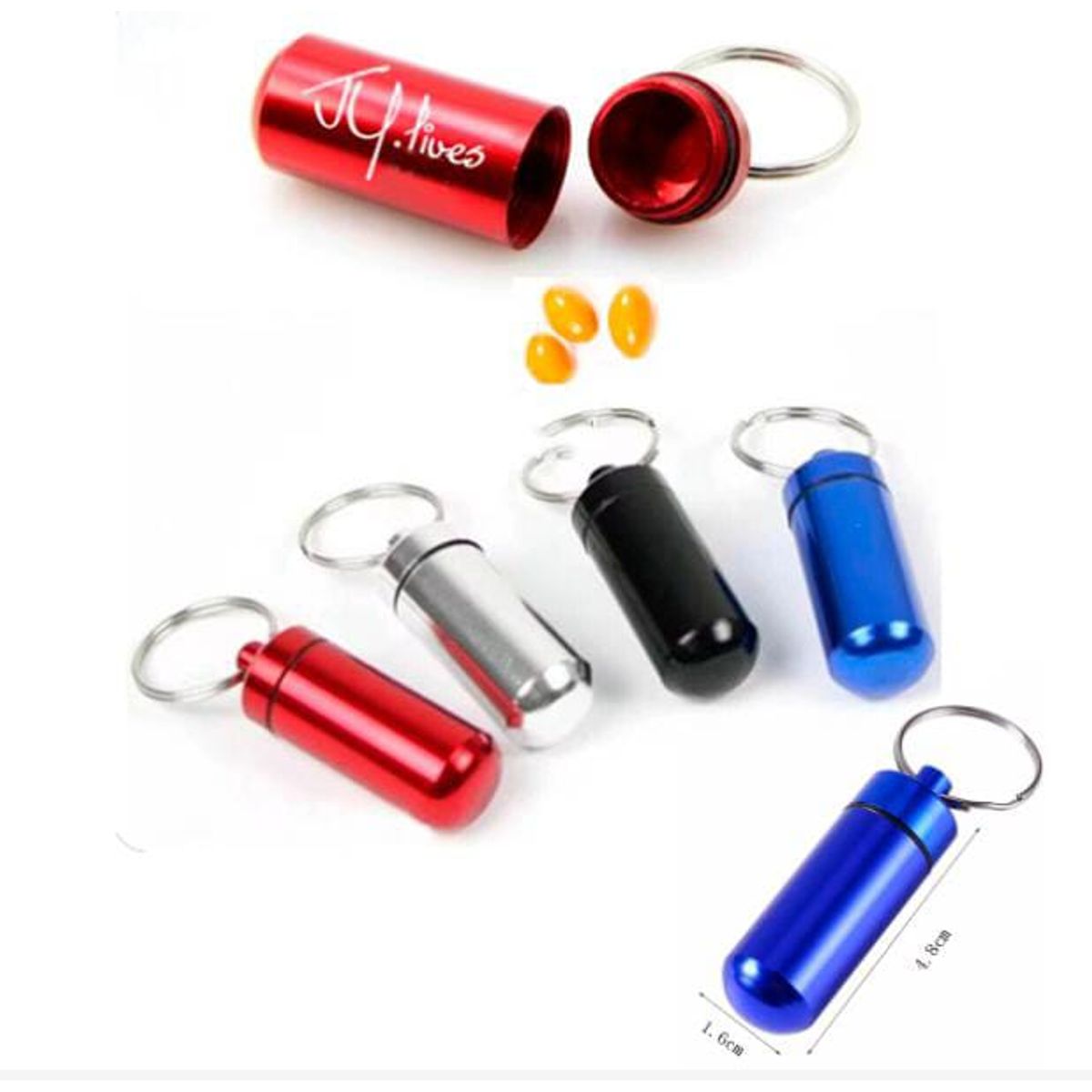 GENERICO - 1 Mini pastillero llavero