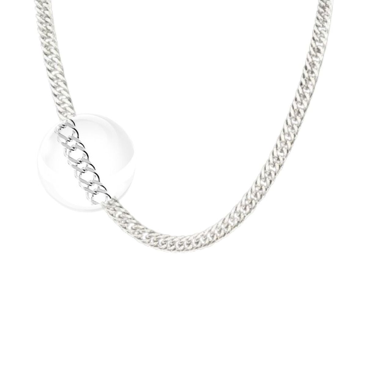 CLEO JOYAS & ACCESORIOS - Cadena malla eslabones plata hombre