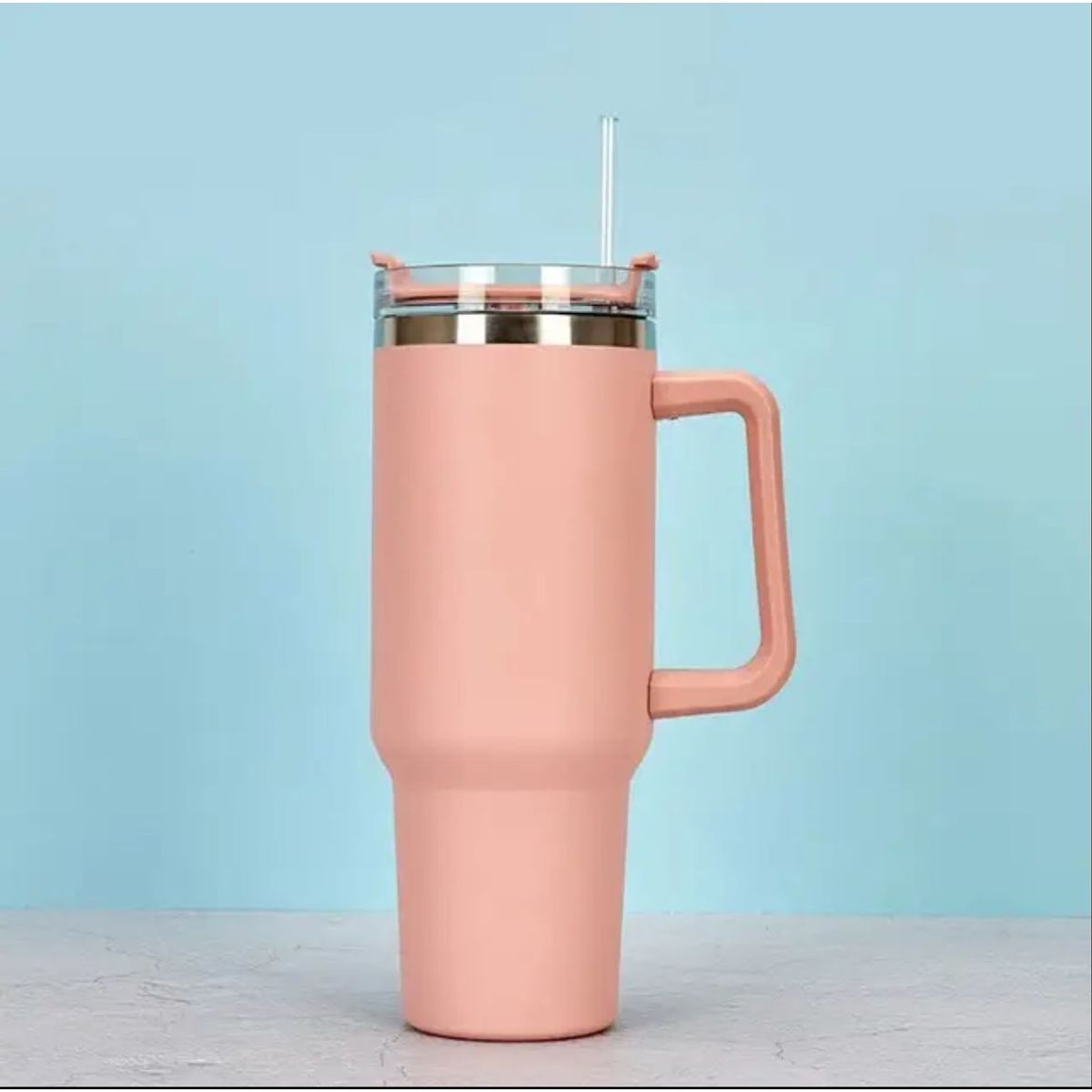 GENERICO - TERMO INOXIDABLE DE ACERO DE 40oz Color Rosa Pastel