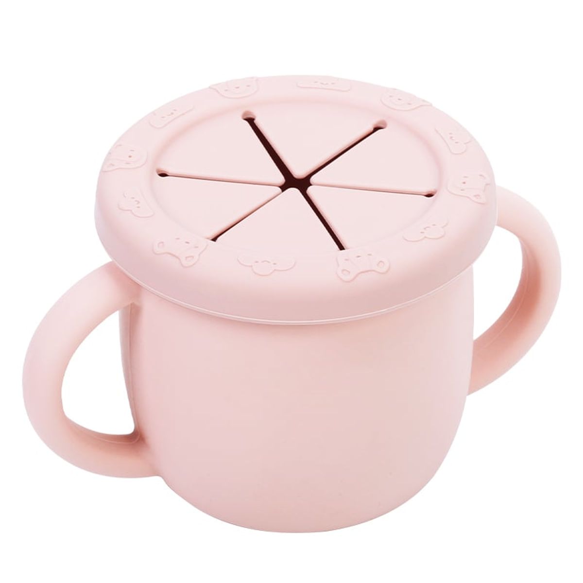 GENERICO - Taza De Entrenamiento Infantil Snacks Silicona ROSA Bebé