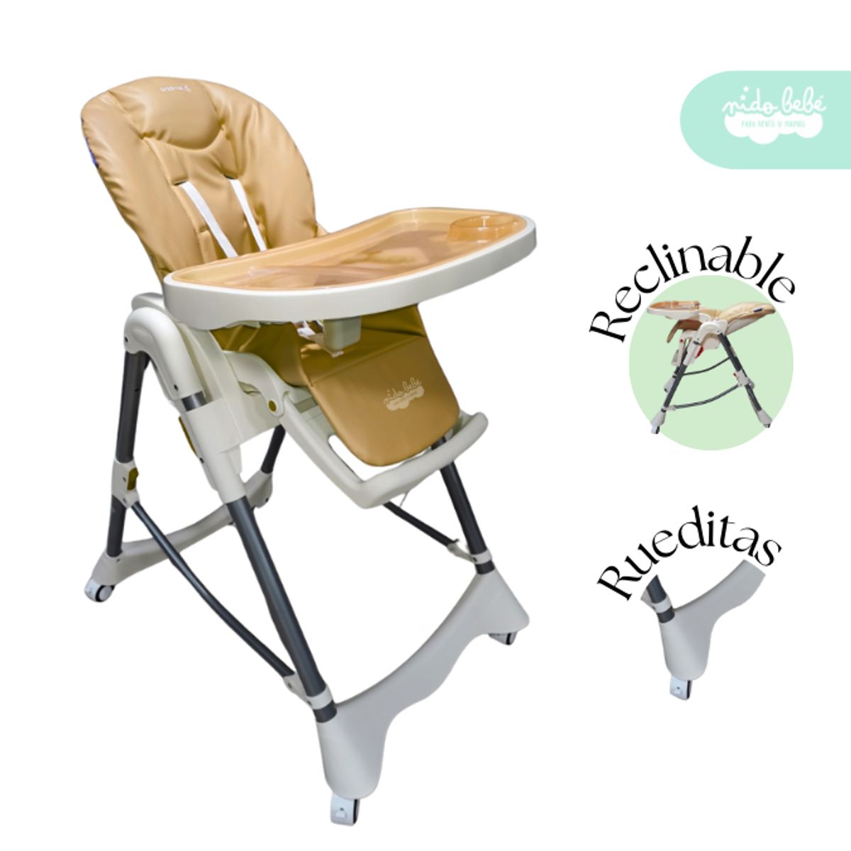 GENERICO - Silla De Comer de bebé Sisy color Beige