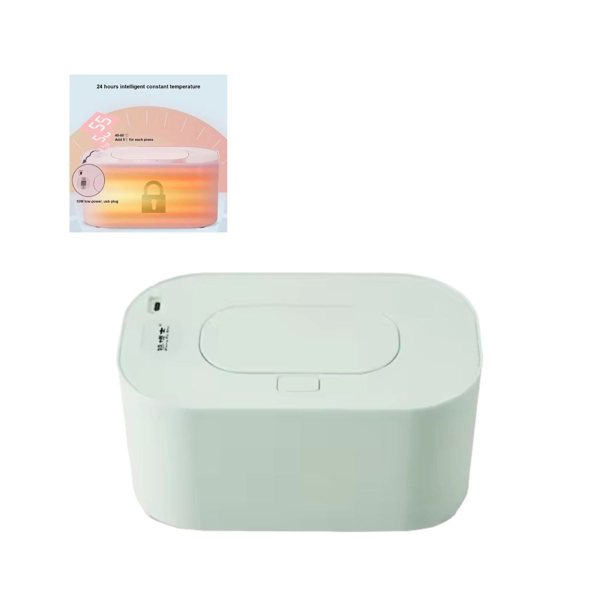 GENERICO - Calentador Toallitas Control Temperatura Verde