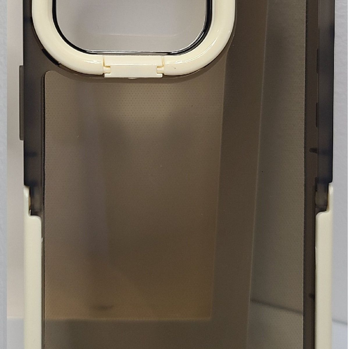 GENERICO - Case Negro Trasnparente para Iphone 12  con Parante