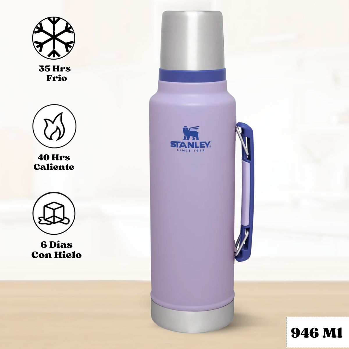 STANLEY - Termo De  Bebida Stanley Classic Lilac - 946 ml