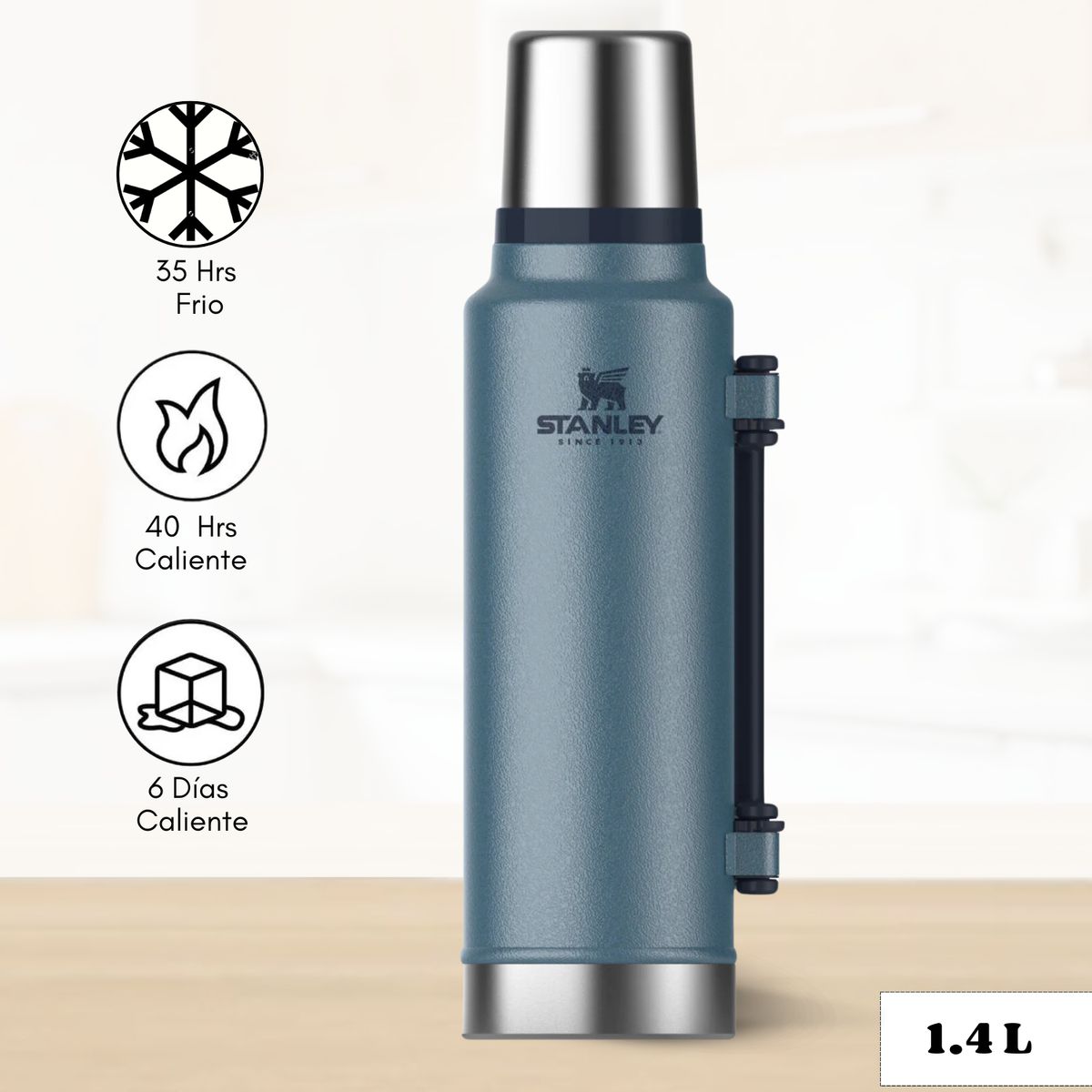 STANLEY - Termo de Bebida Stanley Classic Azul Lake 1.4 L