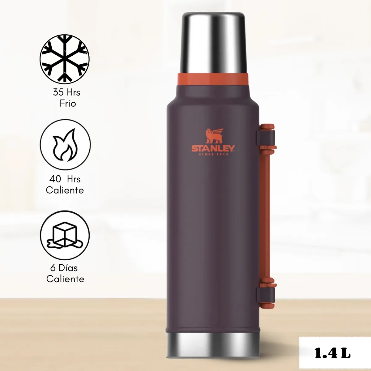 STANLEY - Termo de Bebida Stanley Classic Plum 1.4 L