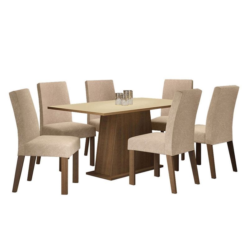 MADESA - Juego de Comedor Luciana con 6 Sillas