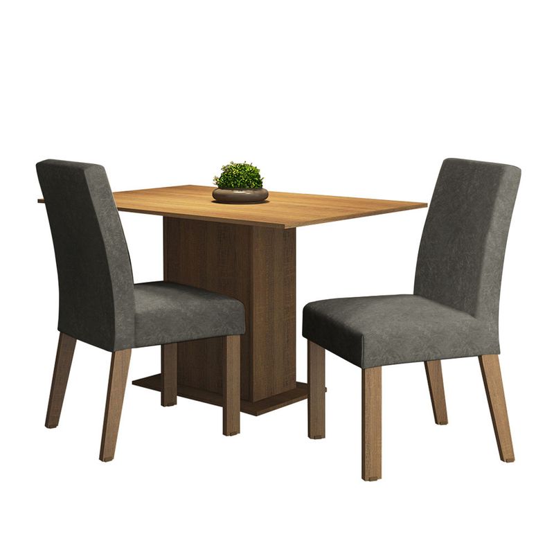 MADESA - Juego de Comedor Manu con 2 Sillas