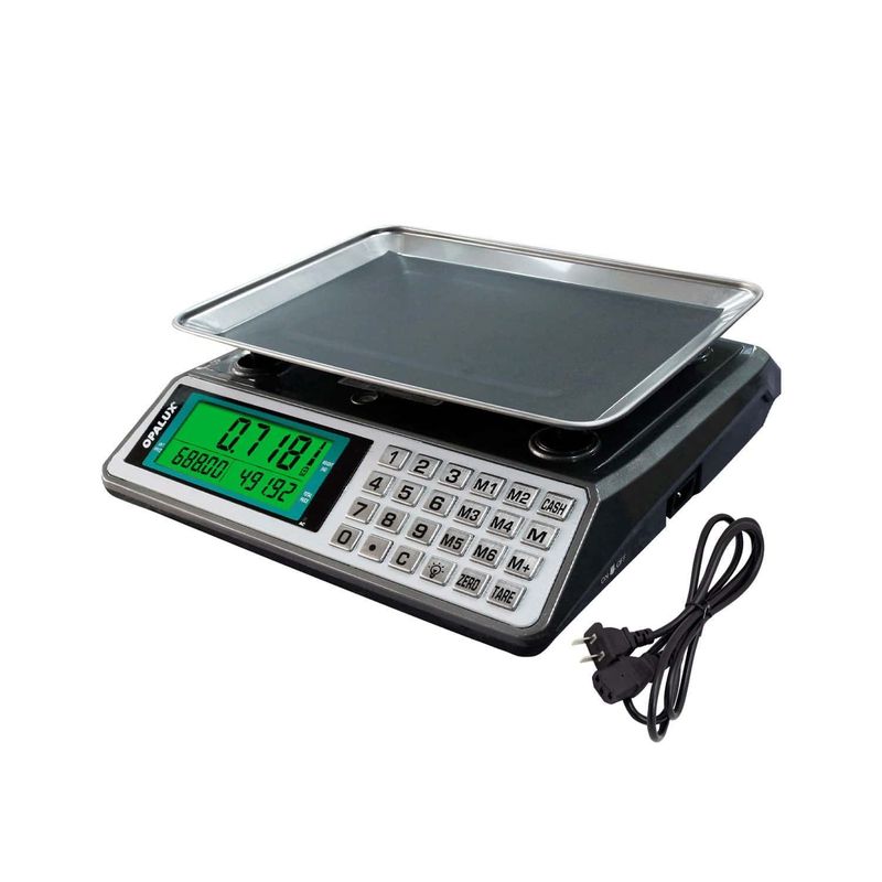 Balanza Digital Recargable 40Kg OP-989C OPALUX Sodimac Perú