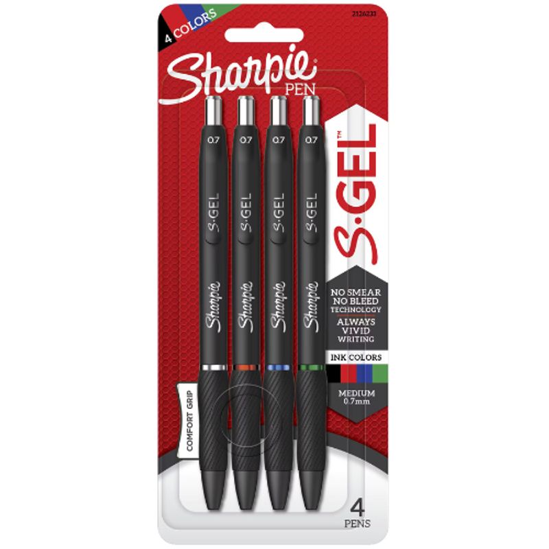 SHARPIE - Bolígrafo Sharpie Sgel Blister x4 surtido