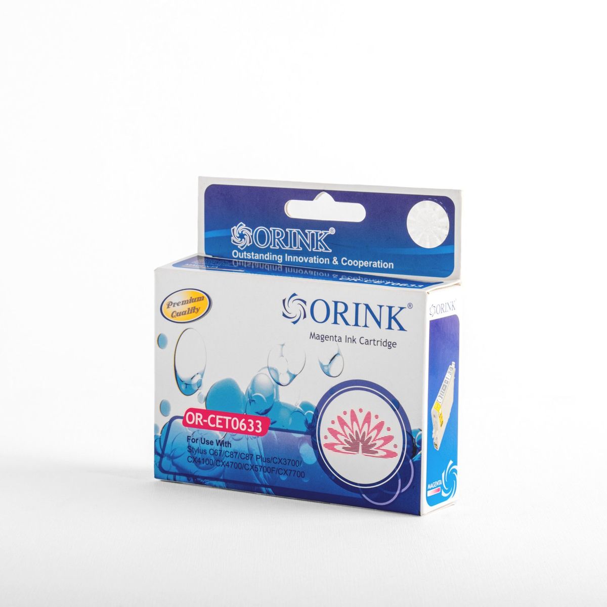 GENERICO - Cartucho de tinta Compatible ORINK CET 063 3 Rojo Magenta