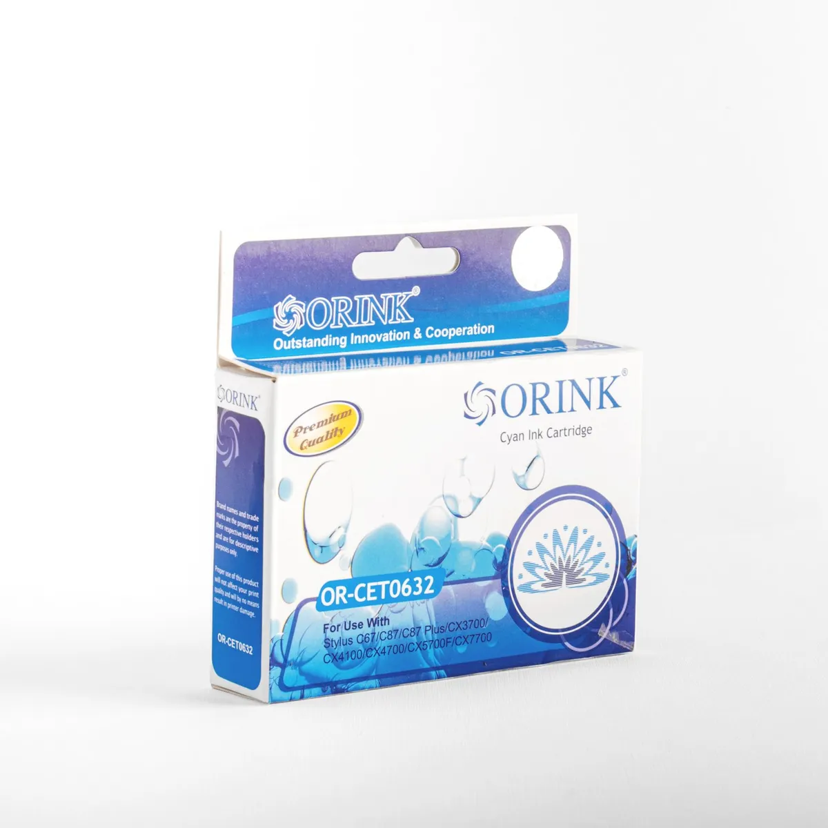GENERICO - Cartucho de tinta Compatible ORINK CET 063 2 Azul Cyan