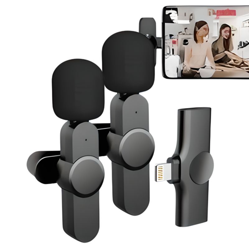 GENERICO - Micrófono Inalámbrico K11 Dual Lighting para Iphone