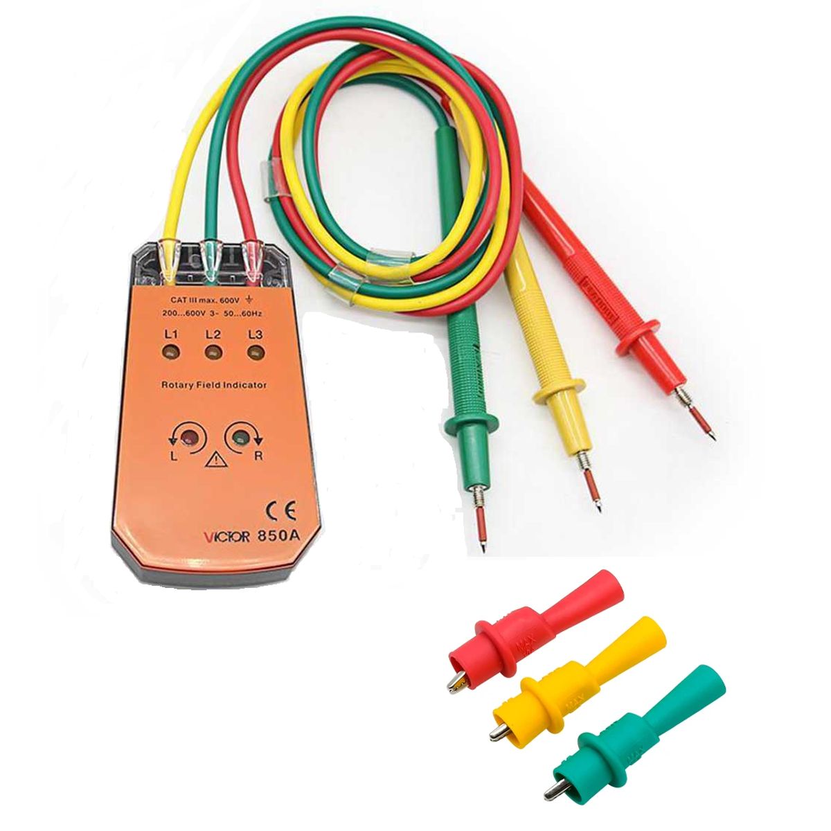 VICTOR - Fasímetro Indicador Detector de Secuencia de Fases - VICTOR 850A