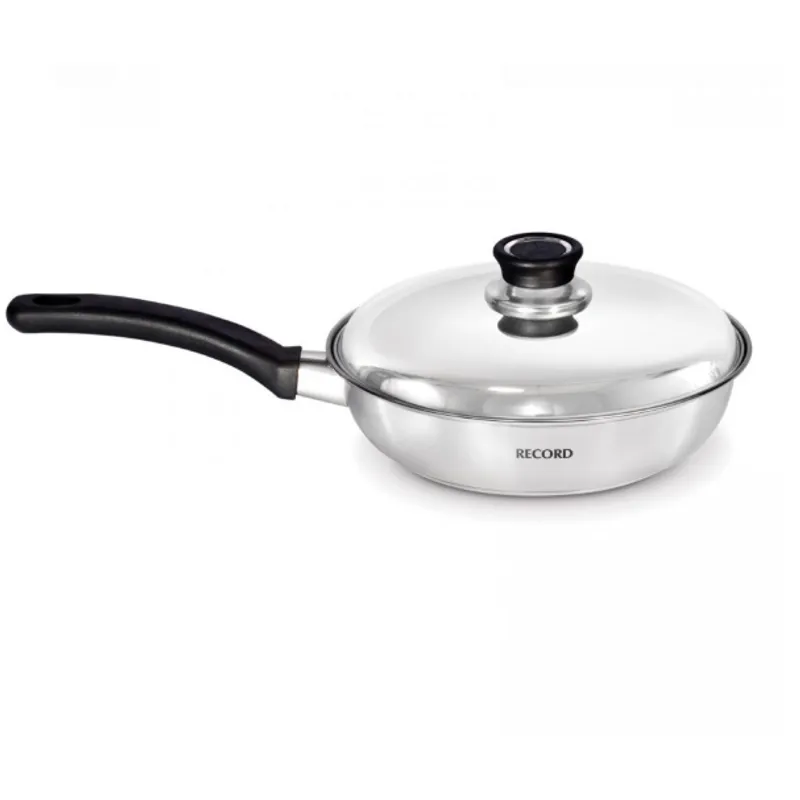 RECORD - Sartén Inoxset Acero Inoxidable Tapa Acero N°22