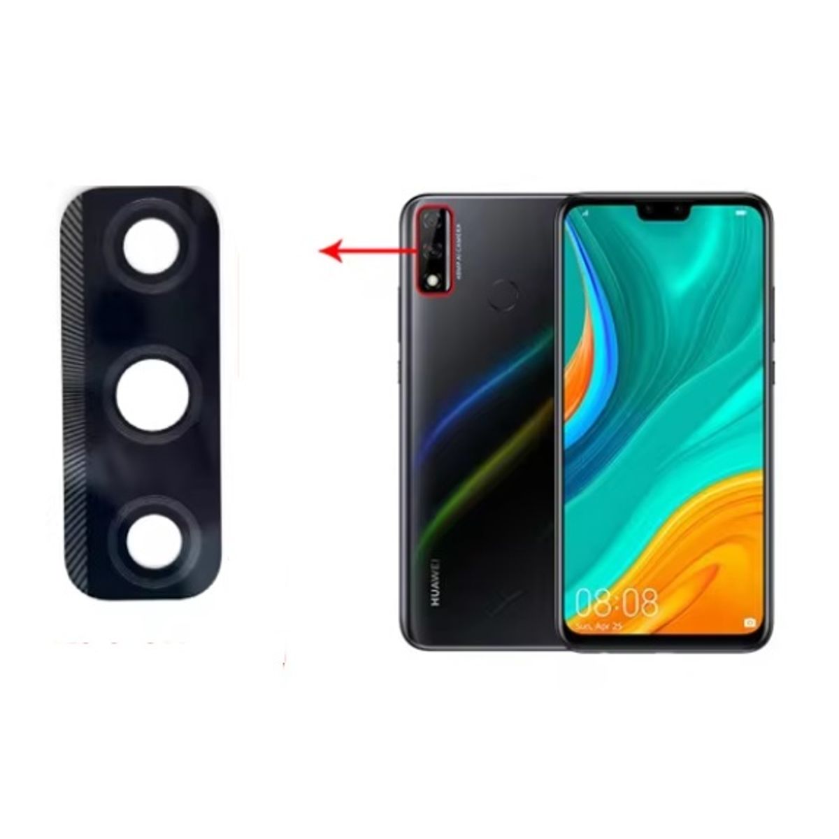 GENERICO - Repuesto lente Vidrio de cámara Huawei Y8S