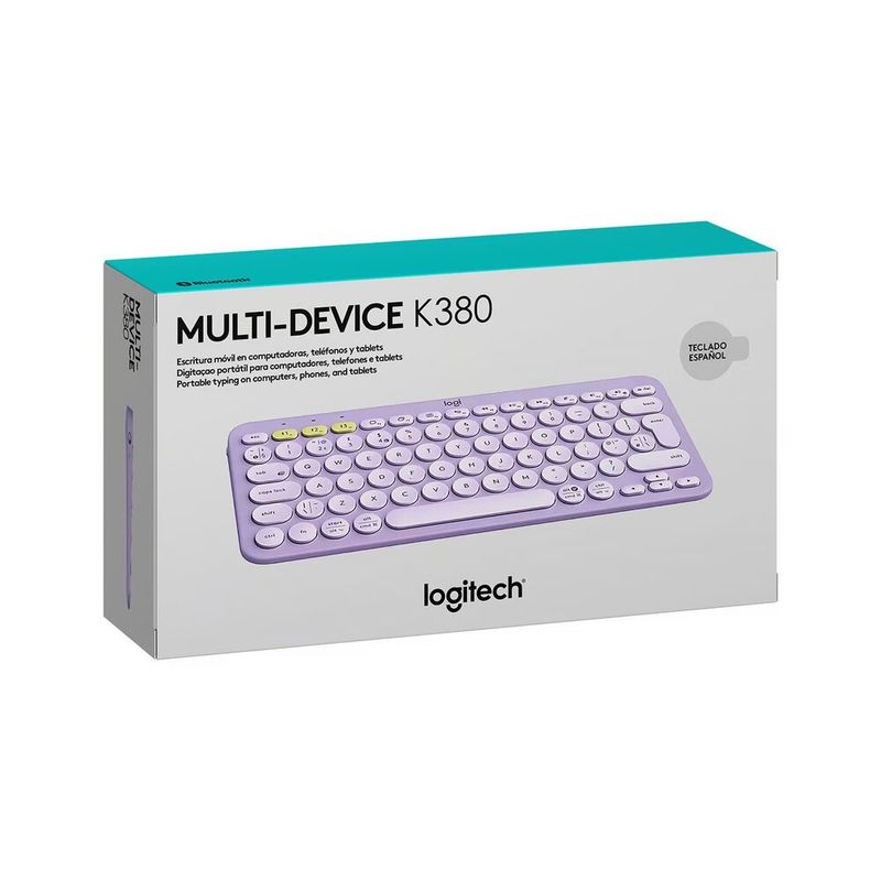 LOGITECH - TECLADO LOGITECH K380 MULTI-DEVICE LAVANDER 920-011150