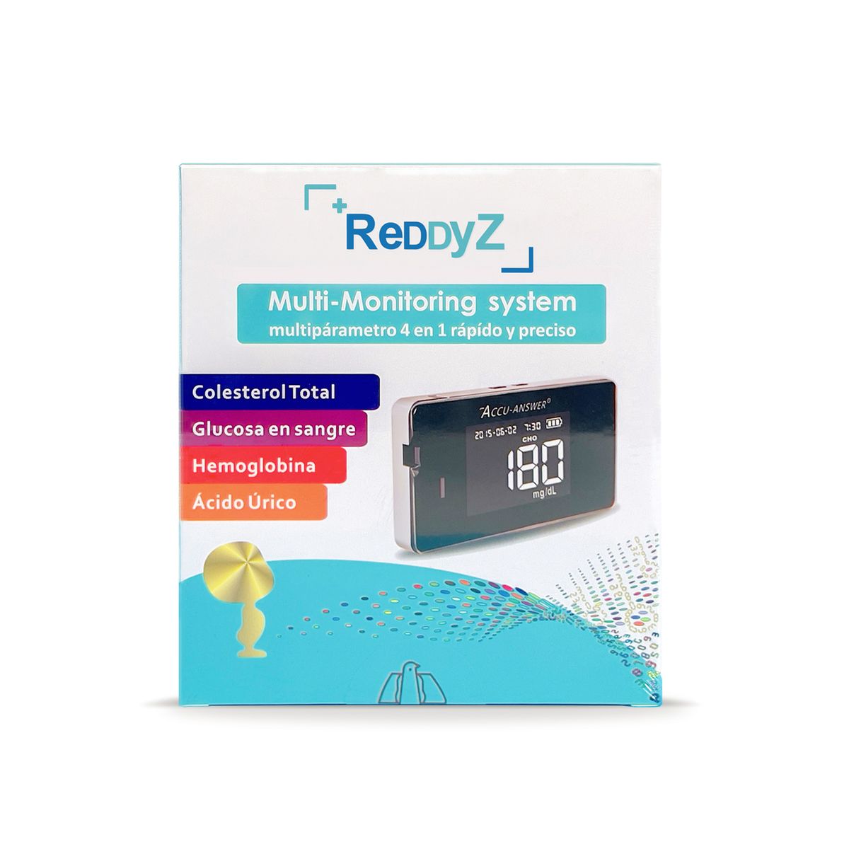 GENERICO - Multiparámetro Reddyz - Glucosa Hemoglobina Ácido Úrico y Colesterol