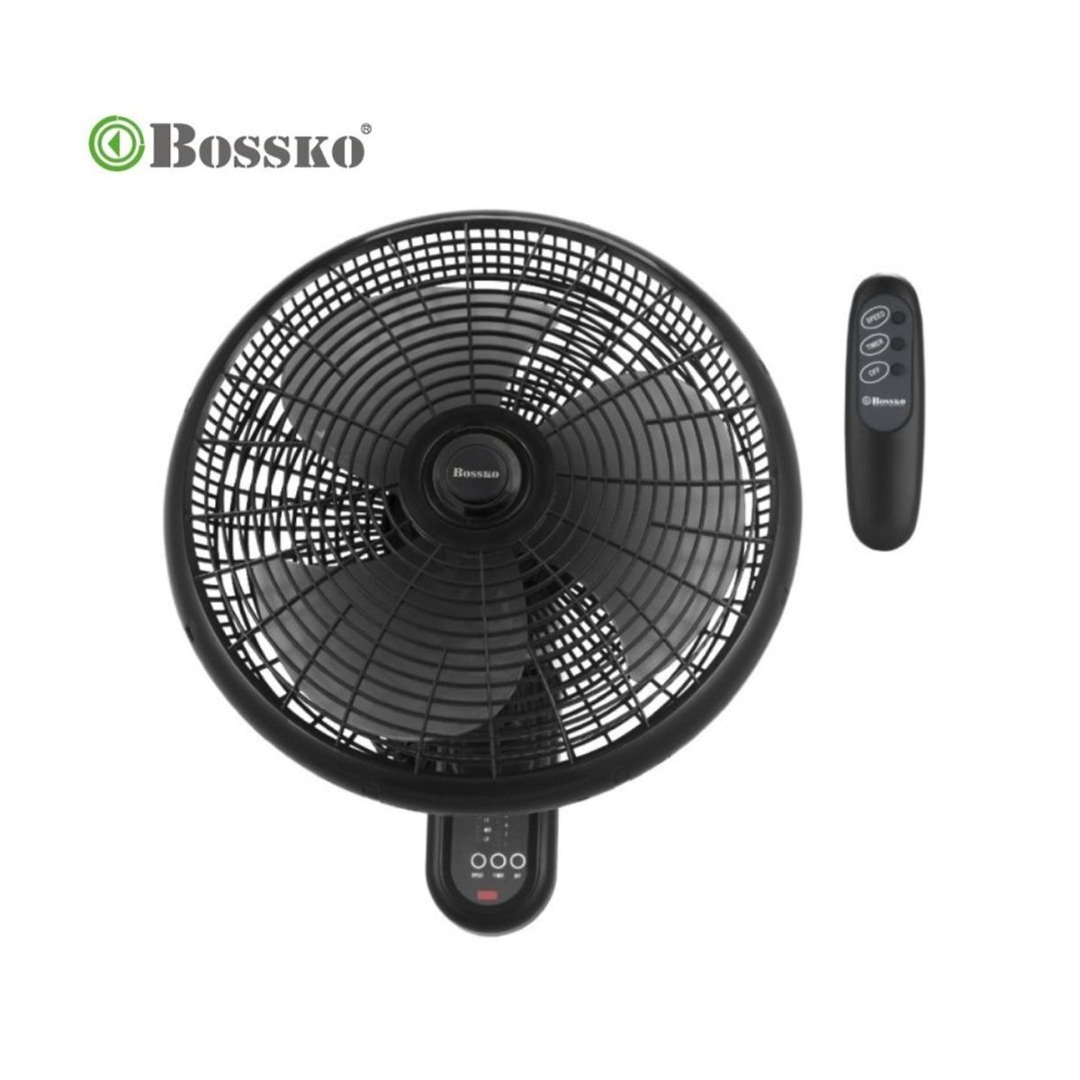BOSSKO - VENTILADOR DE PARED 16pulg BOSSKO CON CONTROL REMOTO