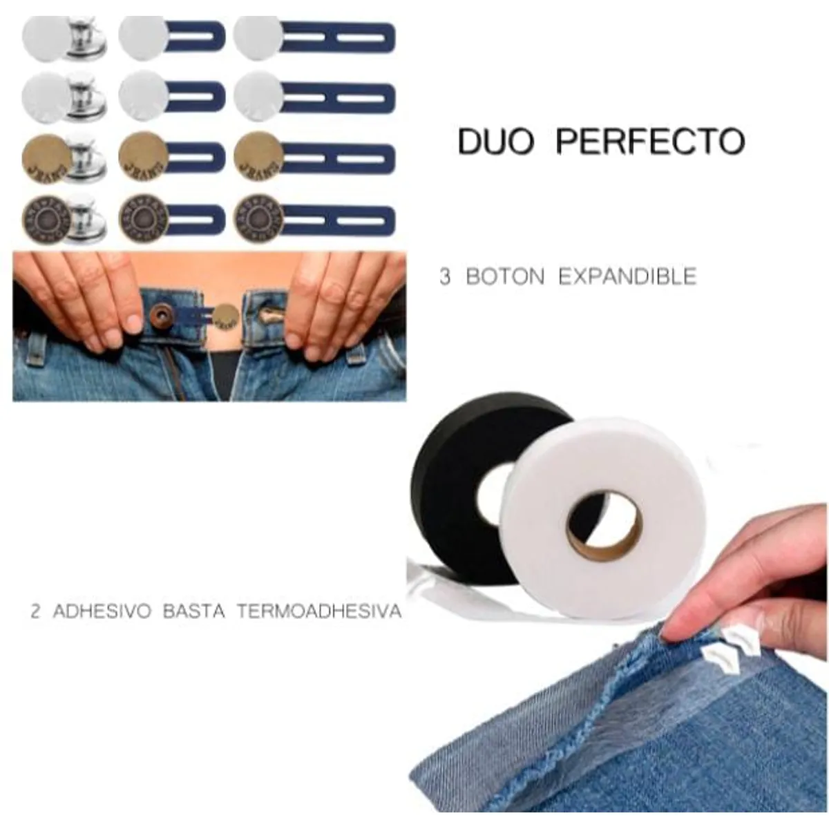 GENERICO - DUO BOTON EXPANDIBLE + ADHESIVO BASTA