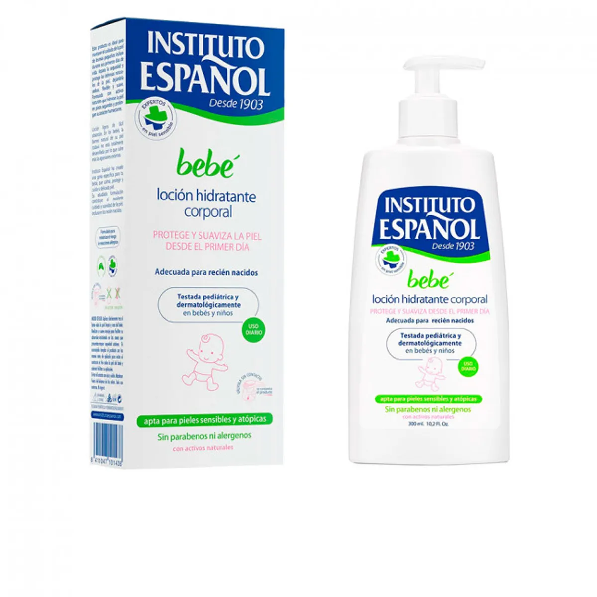 INSTITUTO ESPANOL - Instituto Español Loción hidratante corporal bebé 300 ml