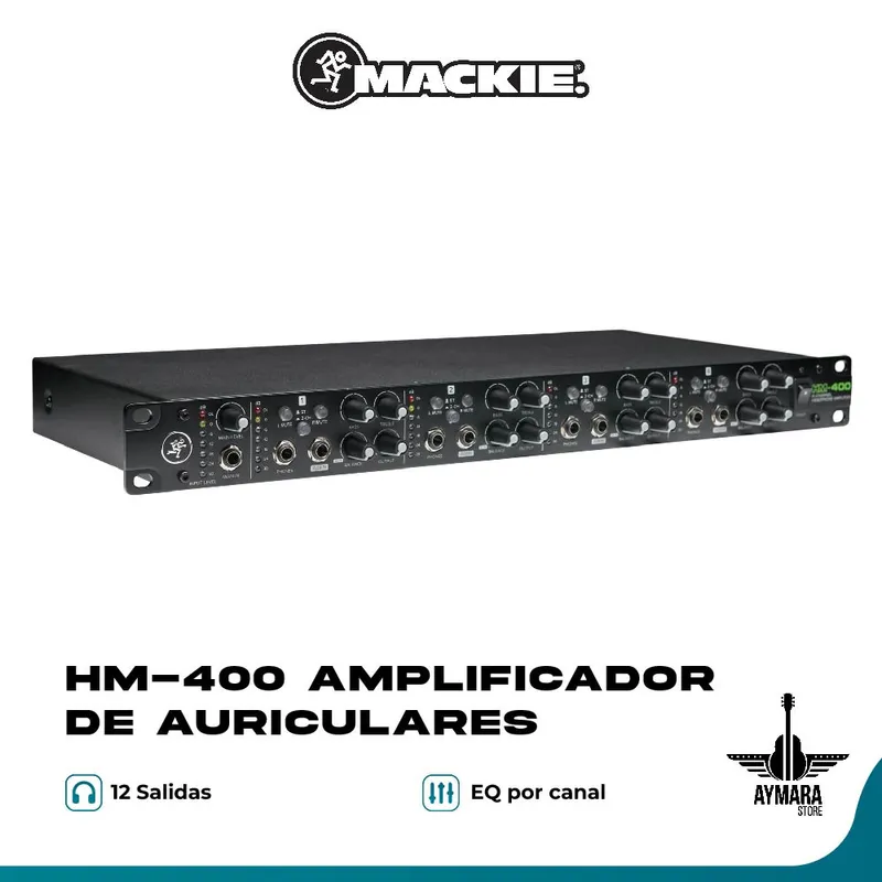 MACKIE - Mackie HM-400 Amplificador de auriculares de 4 canales