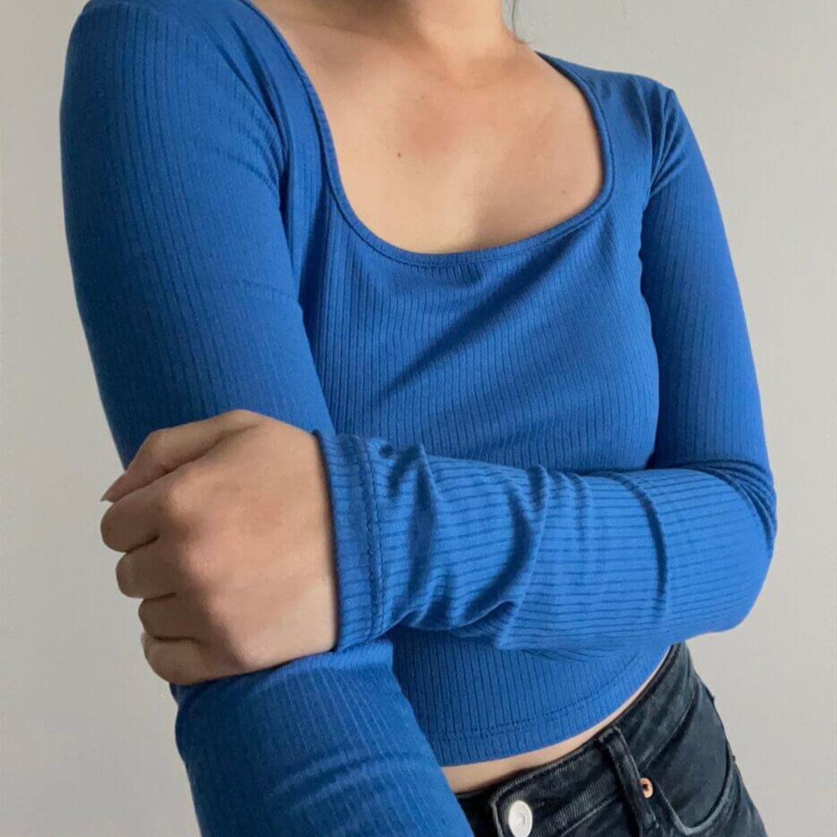 GENERICO - Crop Basic Ana Macgregor Azul