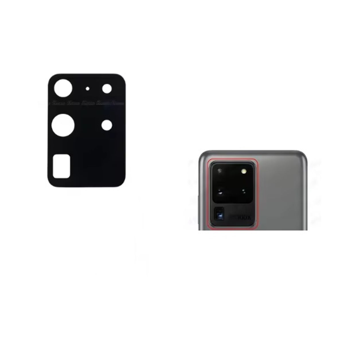 GENERICO - Repuesto lente Vidrio de cámara Samsung S20 Ultra