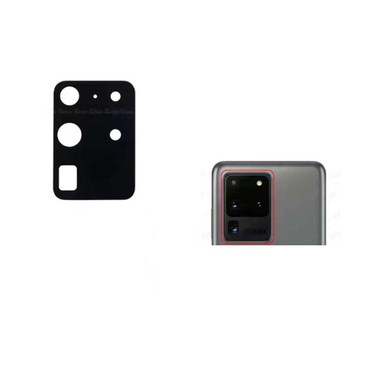 GENERICO - Repuesto lente Vidrio de cámara Samsung S20 Ultra