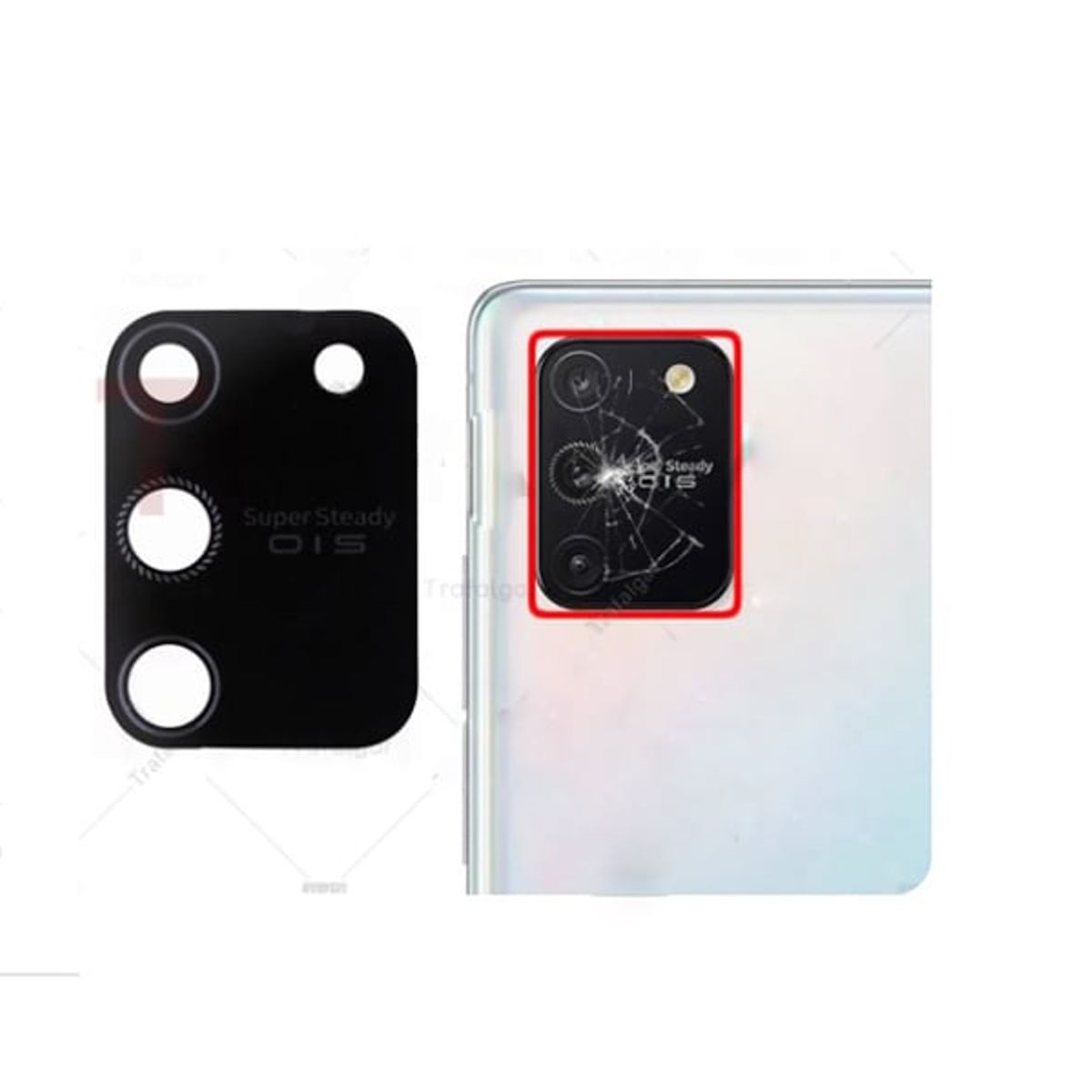 GENERICO - Repuesto lente Vidrio de cámara Samsung S10 Lite